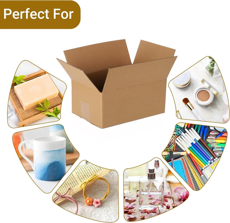 zmybcpack 25 pack Shipping Boxes 10x7x5 inch Cardboard Box Mailers, Kraft Corrugated Mailer Cardboard Shipping Mailers For Small Business, Mailing, Packing and Storage - Image 4